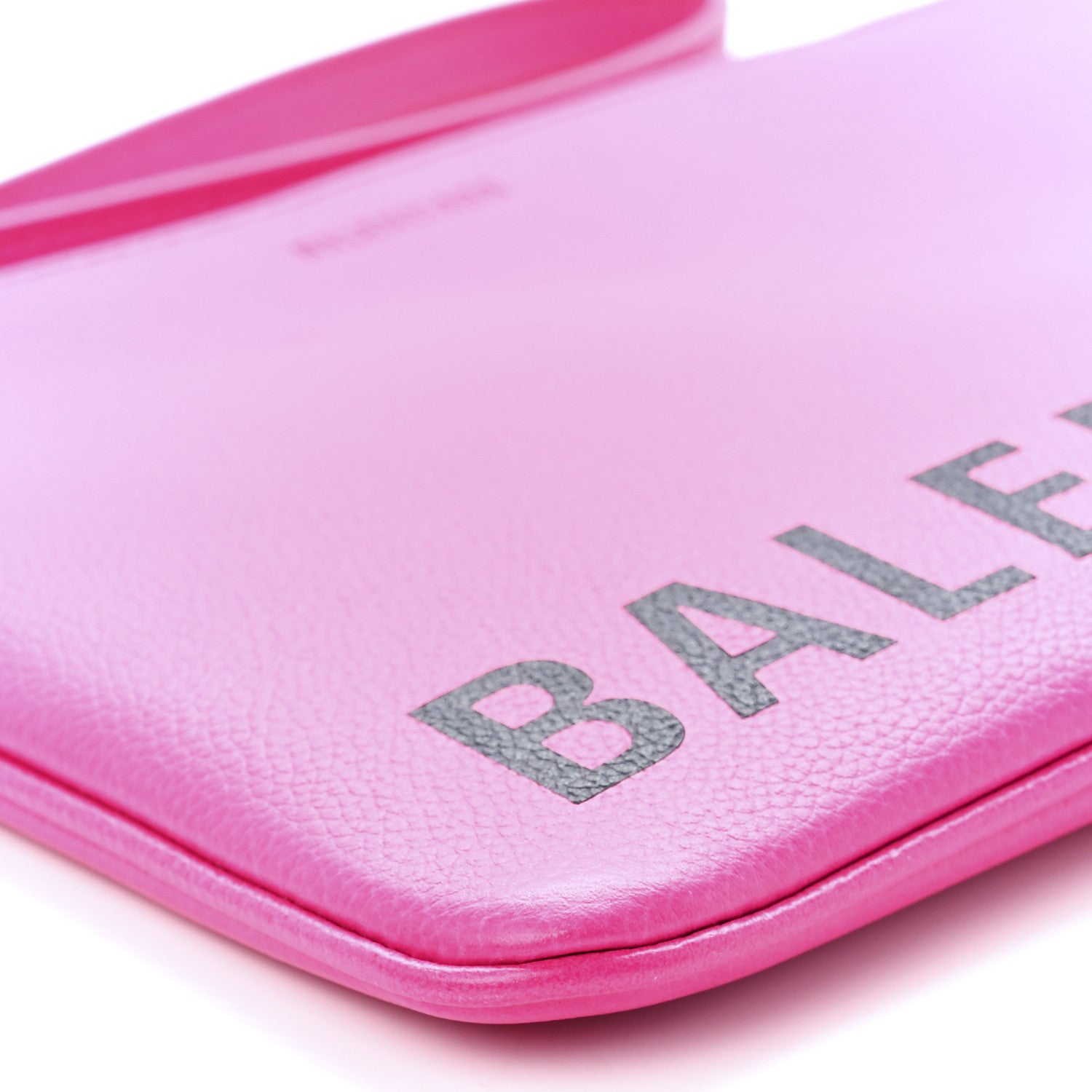 Balenciaga Calfskin Logo Zip Pouch Pink 10 of 11