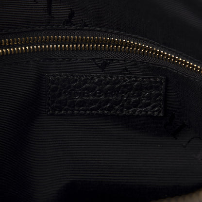 Burberry Heritage Grain Check Embossed Small Orchard Bowling Bag Black 8 of 11