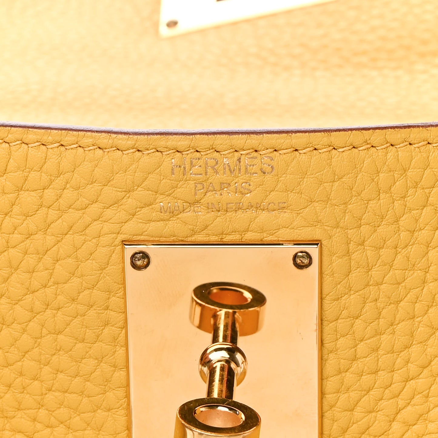 Taurillon Clemence Shoulder Kelly 40 Soleil