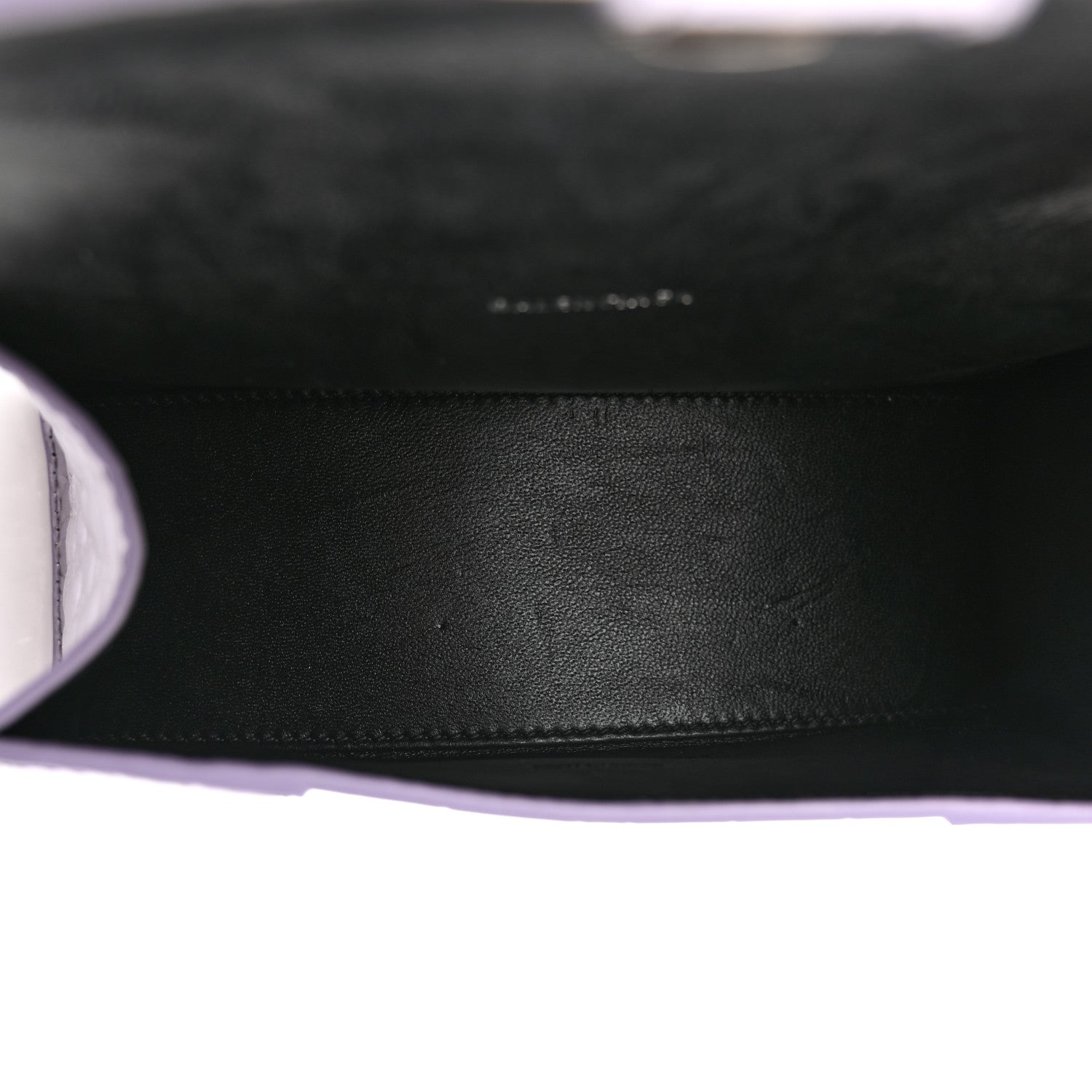 Balenciaga Metallic Calfskin Crocodile Embossed Hourglass Top Handle Bag XS Lilac 5 of 13
