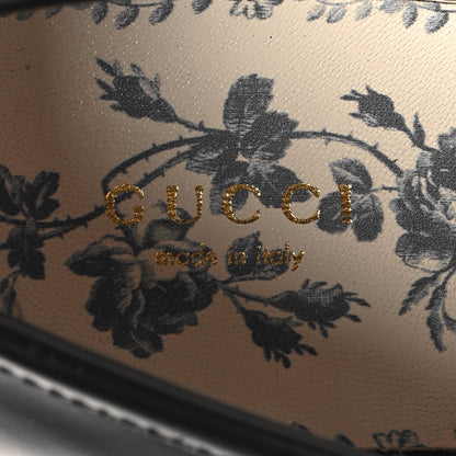Gucci Cordovan Lux Womens Harald Horsebit 25mm Platform Loafers 35.5 Black 8 of 10