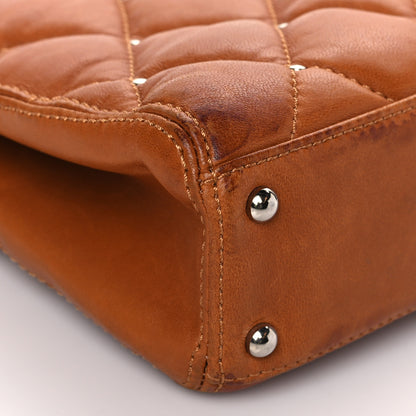 Chanel Calfskin Quilted Tote Brown 7 of 9