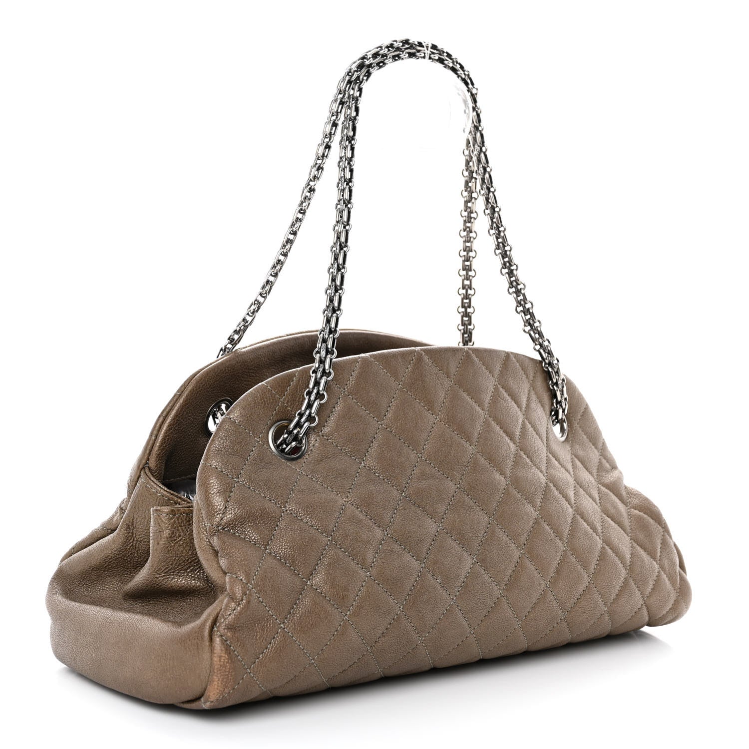 Chanel Caviar Quilted Medium Just Mademoiselle Beige 3 of 14