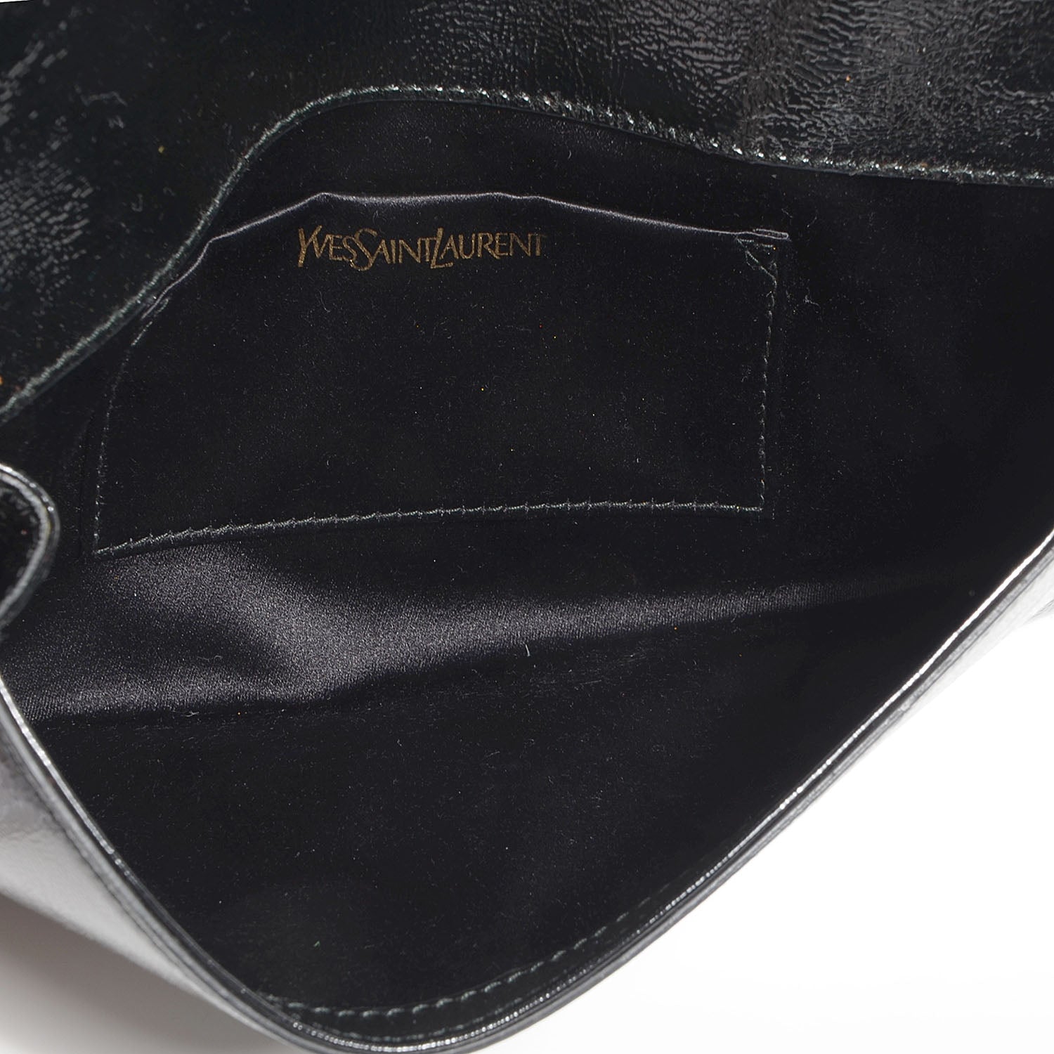 Saint Laurent Patent Small Belle De Jour Clutch Black 5 of 7
