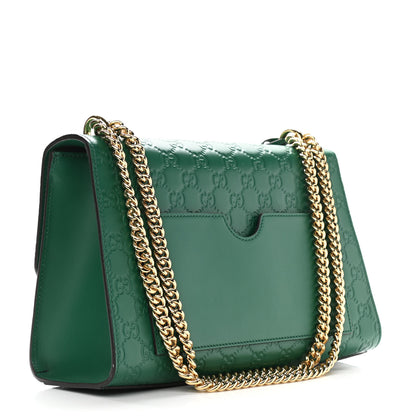 Gucci Guccissima Medium Padlock Shoulder Bag Emerald 2 of 9