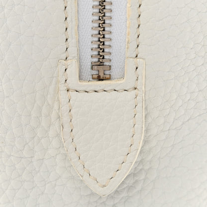 Hermes Taurillon Clemence Victoria II 35 White 13 of 14