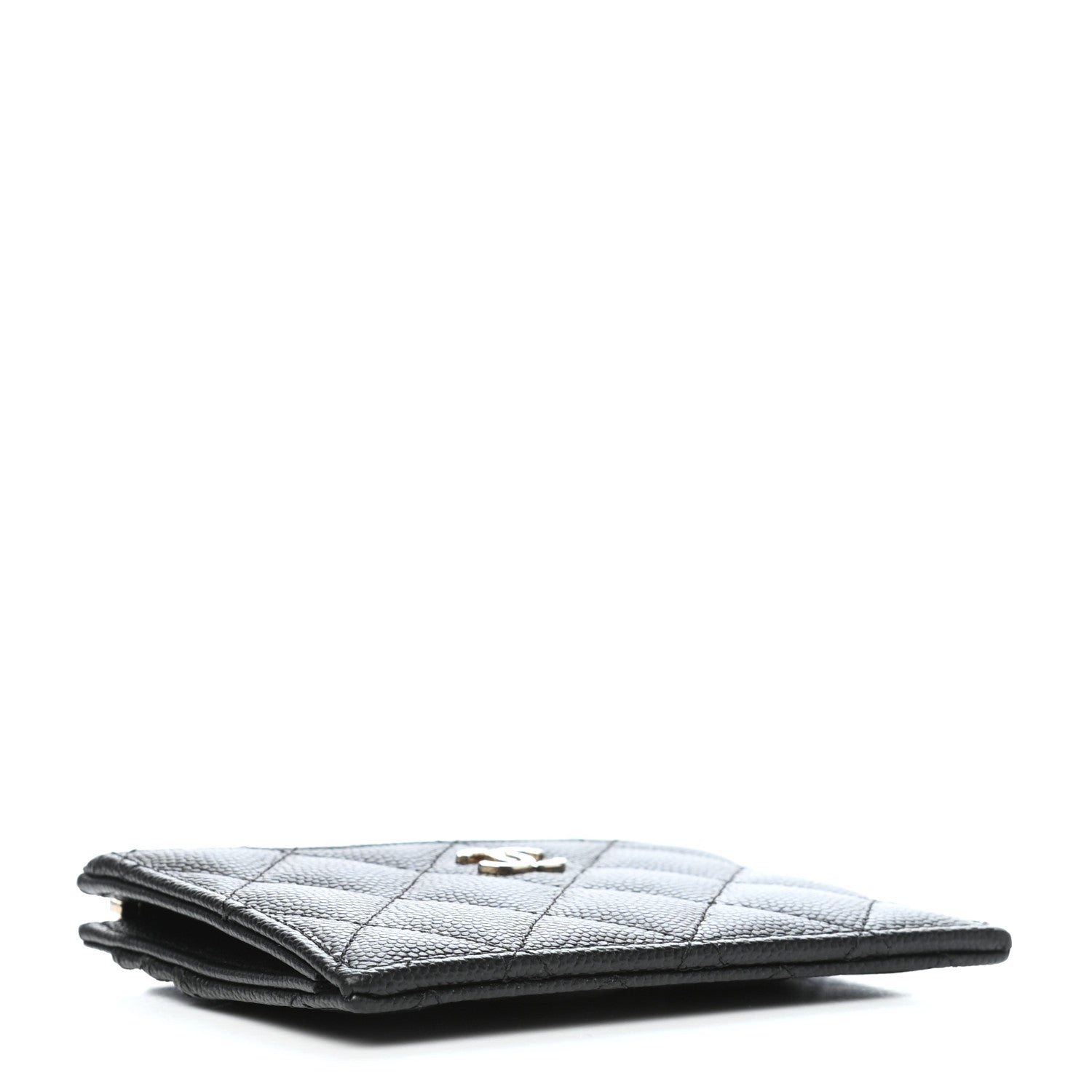 Chanel Caviar Quilted CC Zip Card Holder Black 4 of 8