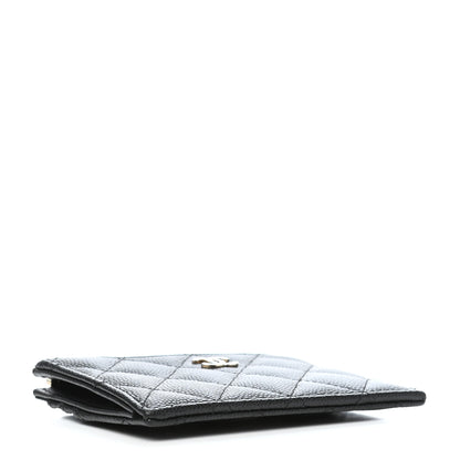 Chanel Caviar Quilted CC Zip Card Holder Black 4 of 8