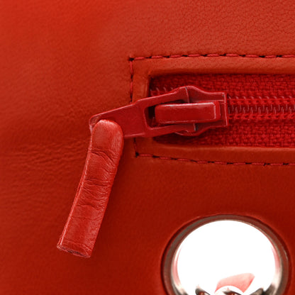 Chanel Lambskin Quilted Medium Double Flap Red 13 of 14