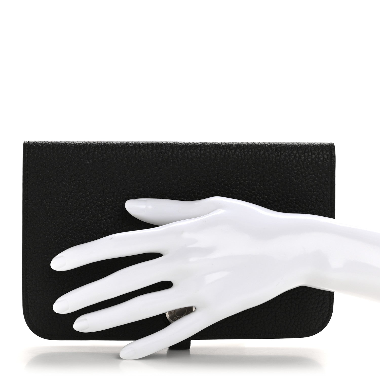 Hermes Togo Dogon Duo Wallet Black 3 of 11