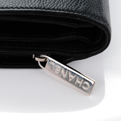Chanel Caviar Timeless CC French Wallet Black 9 of 10