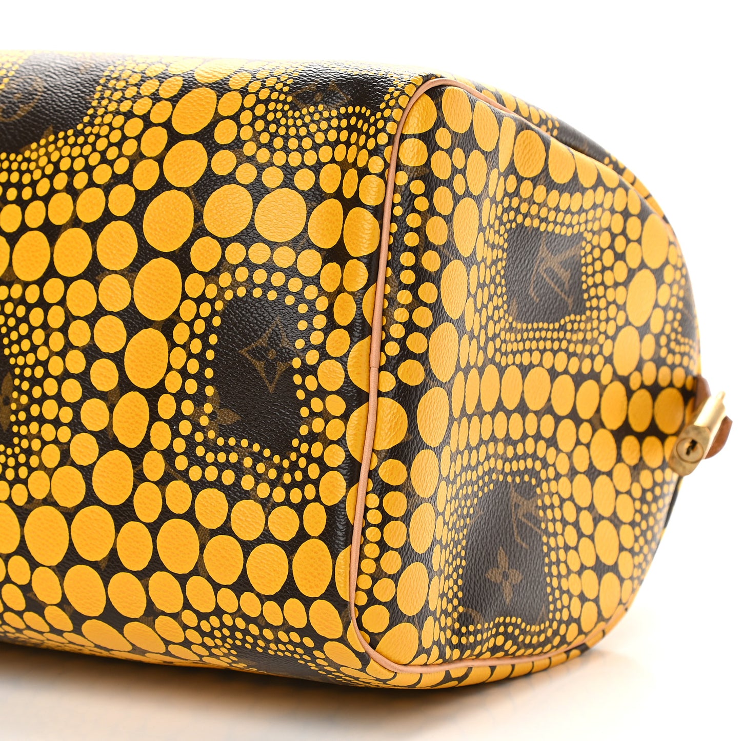 Monogram Kusama Town Speedy 30 Yellow