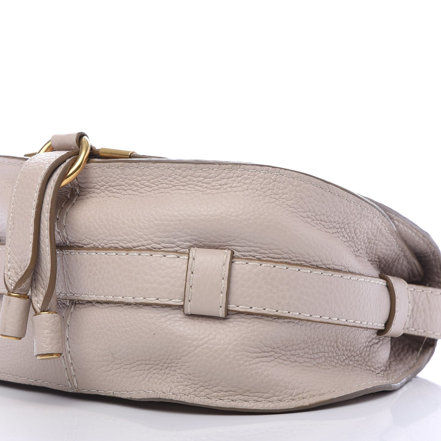 Calfskin Mini Marcie Round Crossbody Bag Abstract White
