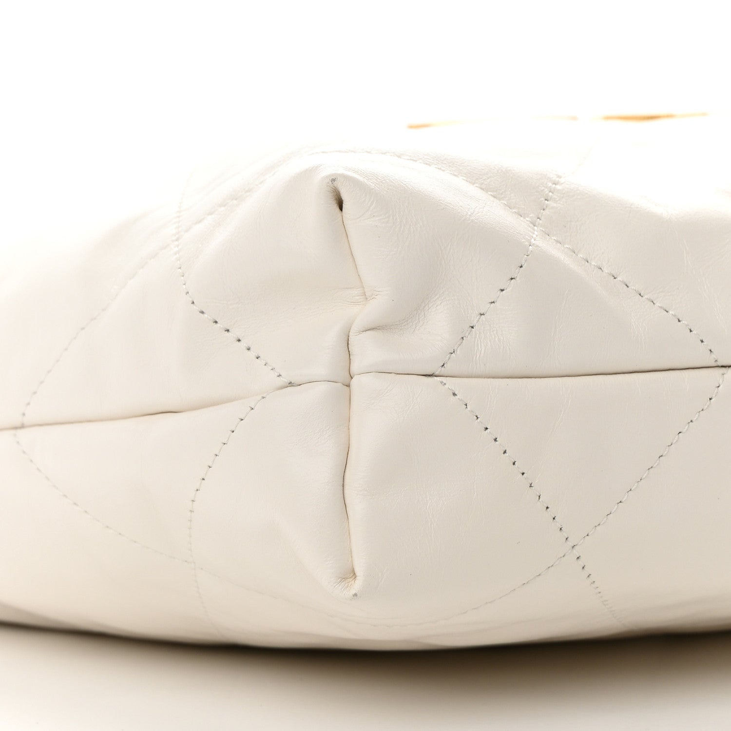 Chanel Shiny Calfskin Quilted Small Chanel 22 White 10 of 13