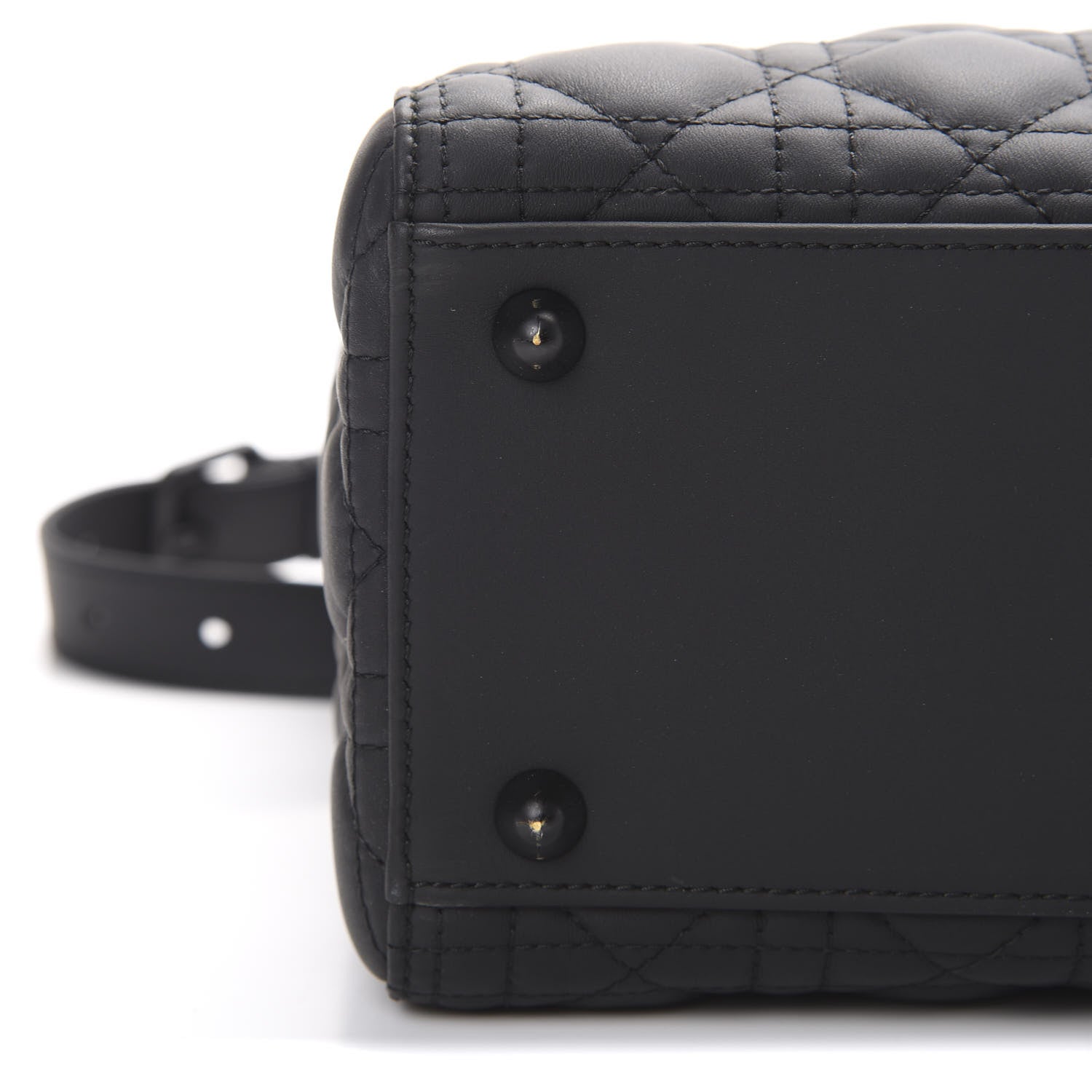 Christian Dior Ultra Matte Calfskin Cannage Large Lady Dior Black 11 of 12