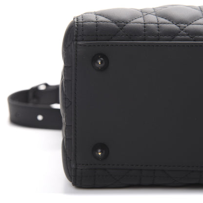 Christian Dior Ultra Matte Calfskin Cannage Large Lady Dior Black 11 of 12