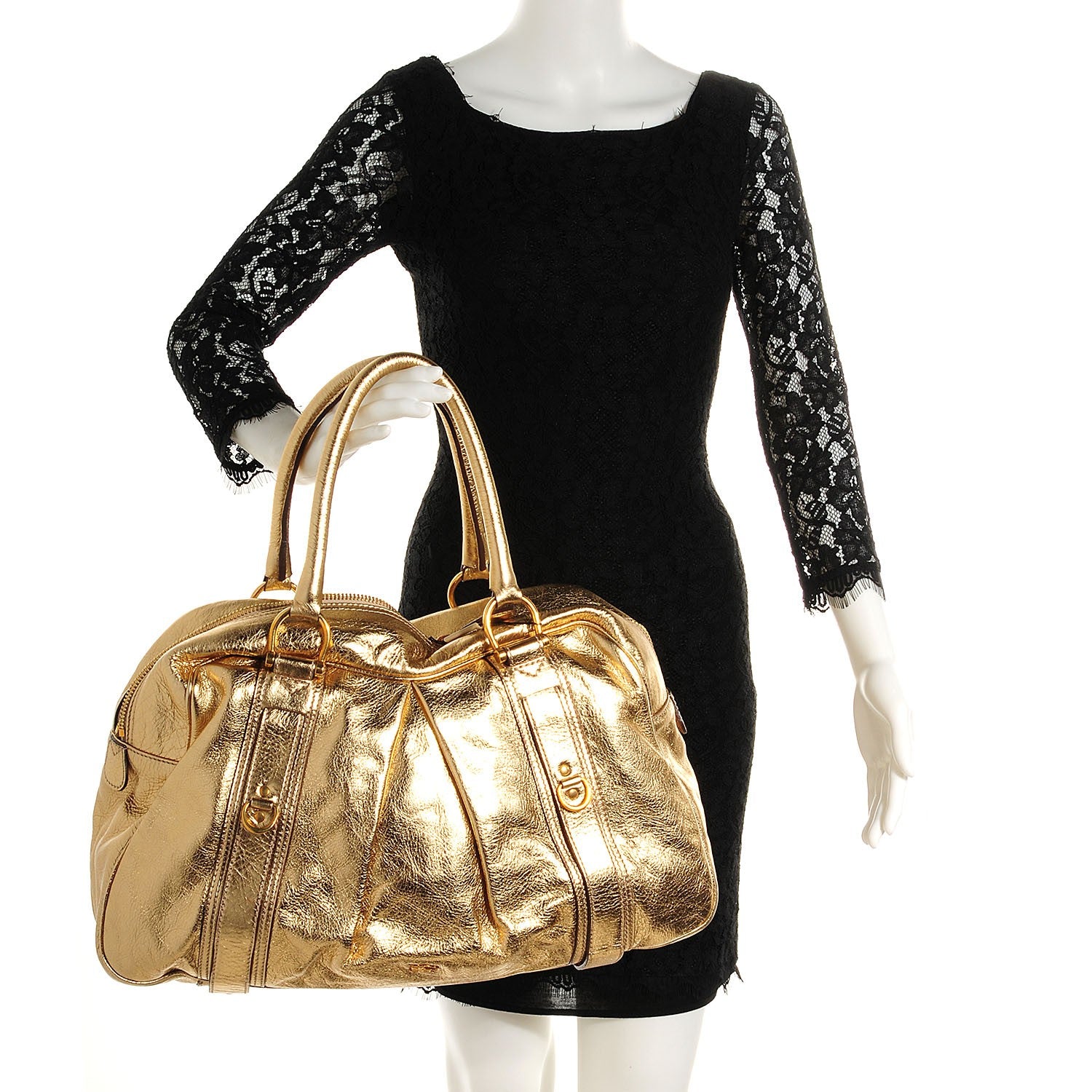 Burberry Leather Ashbury Gold 2 of 8