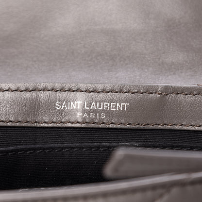 Saint Laurent Calfskin Y Quilted Monogram Loulou Flap Bag Earth 6 of 12