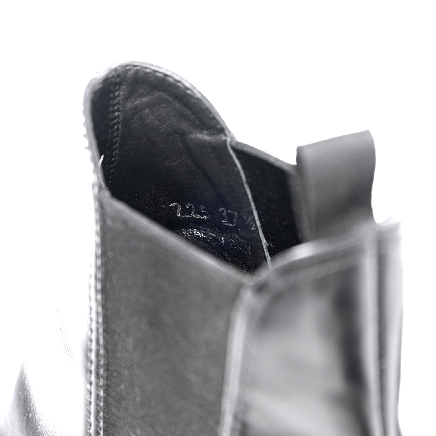 Prada Spazzolato Rois Monolith Chelsea 55mm Ankle Boots 37.5 Black 6 of 16