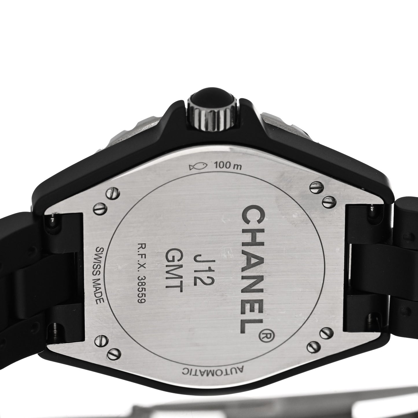 Stainless Steel Matte Ceramic 41mm J12 GMT Automatic Watch Black