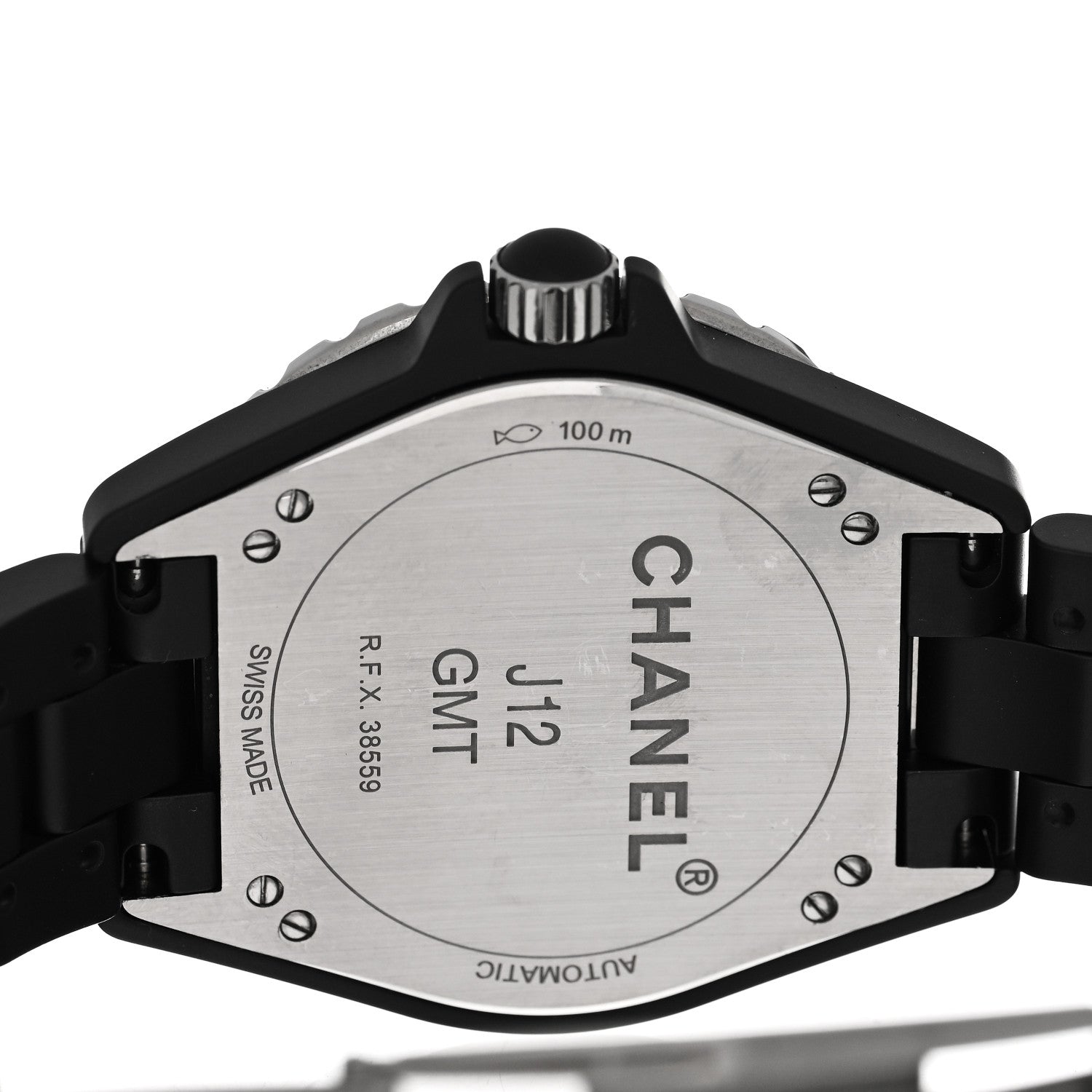 Chanel Stainless Steel Matte Ceramic 41mm J12 GMT Automatic Watch Black 4 of 5