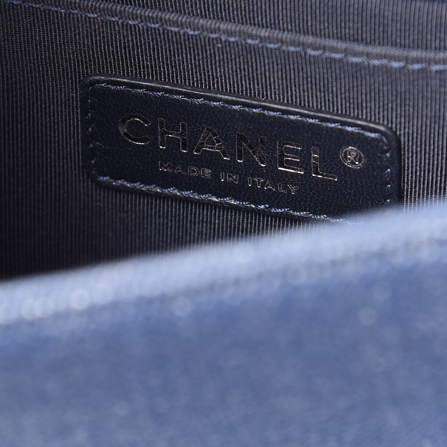 Chanel Denim Chevron Small Boy Flap Light Blue 8 of 12