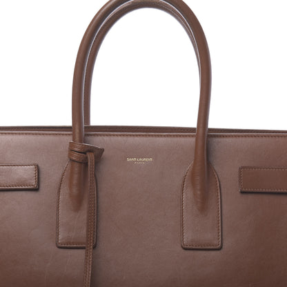 Saint Laurent Calfskin Large Sac De Jour Carryall Cognac 18 of 24