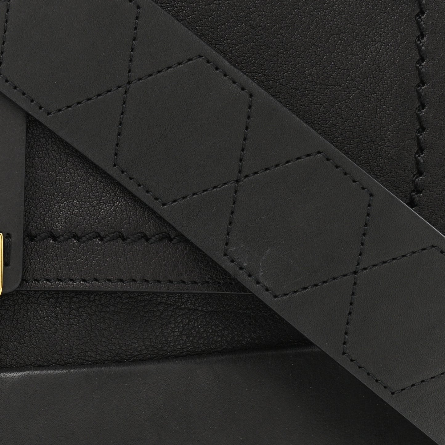 Calfskin Lovely Leopold GM Shoulder Bag Black