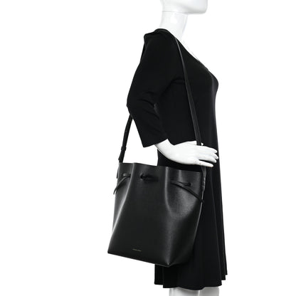 Mansur Gavriel Saffiano Bucket Bag Black Flamma 2 of 14