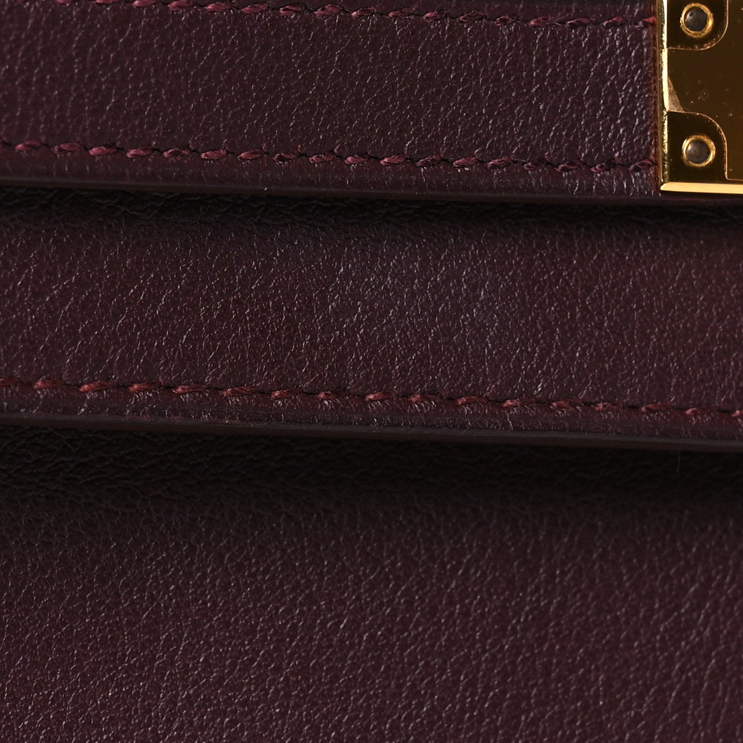 Hermes Swift Ghillies Kelly Longue Wallet Bordeaux Orange Poppy 14 of 15
