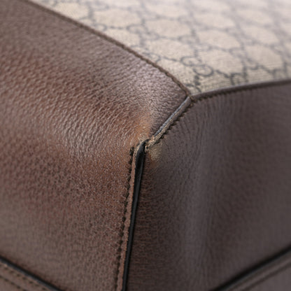 Gucci GG Supreme Monogram Web Ophidia Tote Brown 11 of 18