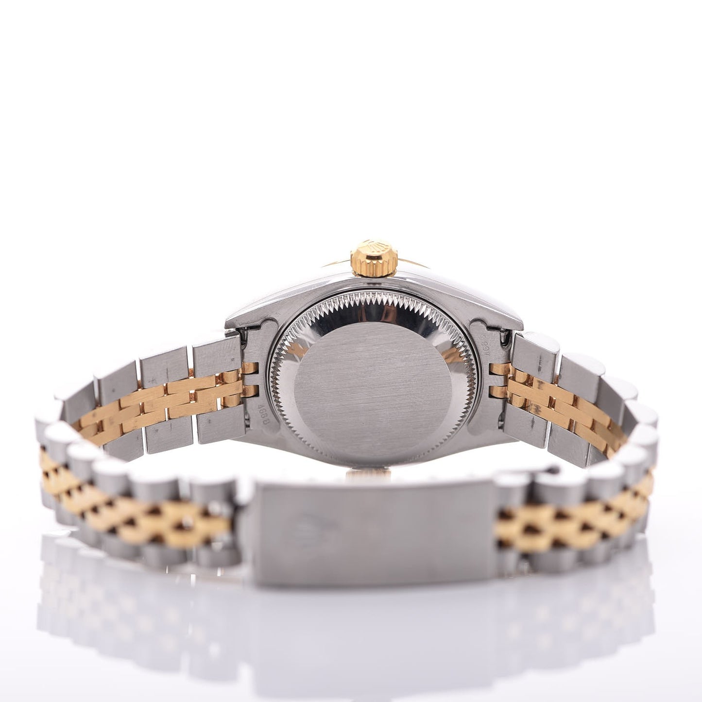 Stainless Steel 18K Yellow Gold 26mm Oyster Perpetual Datejust Watch Blue 79163