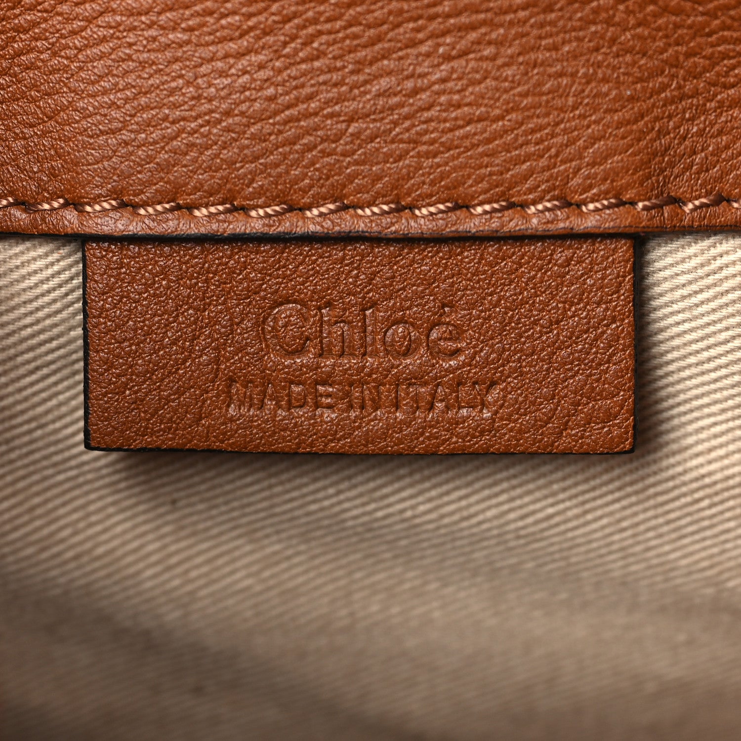 Chloe Suede Calfskin Mini Faye Backpack Tan 5 of 9