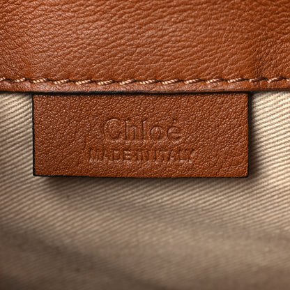 Chloe Suede Calfskin Mini Faye Backpack Tan 5 of 9