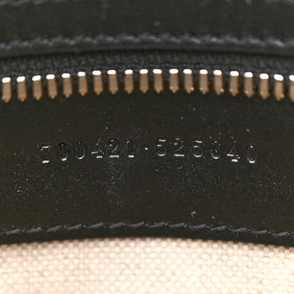 Gucci Calfskin GG Tennis Embossed Medium Tote Bag Black 7 of 11