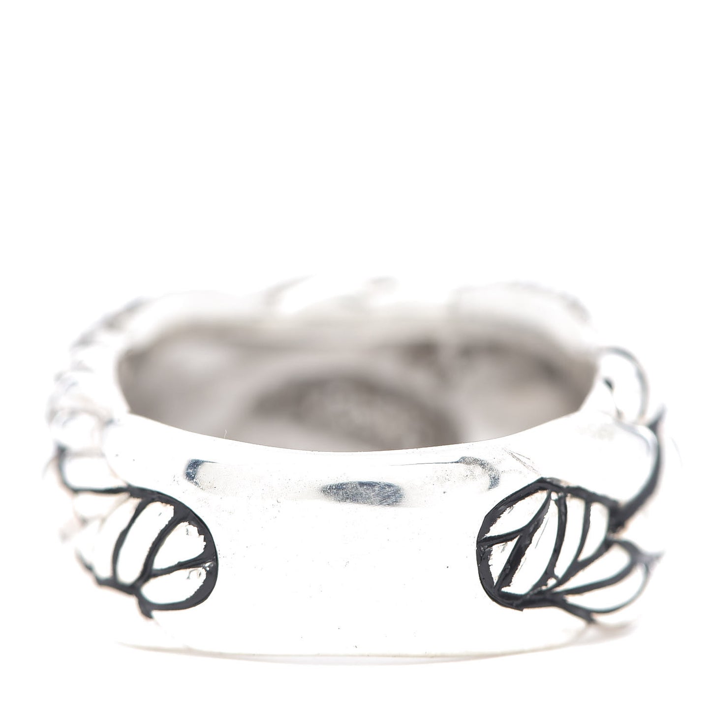 Sterling Silver Diamond 12mm Woven Cable Ring 53 6.25