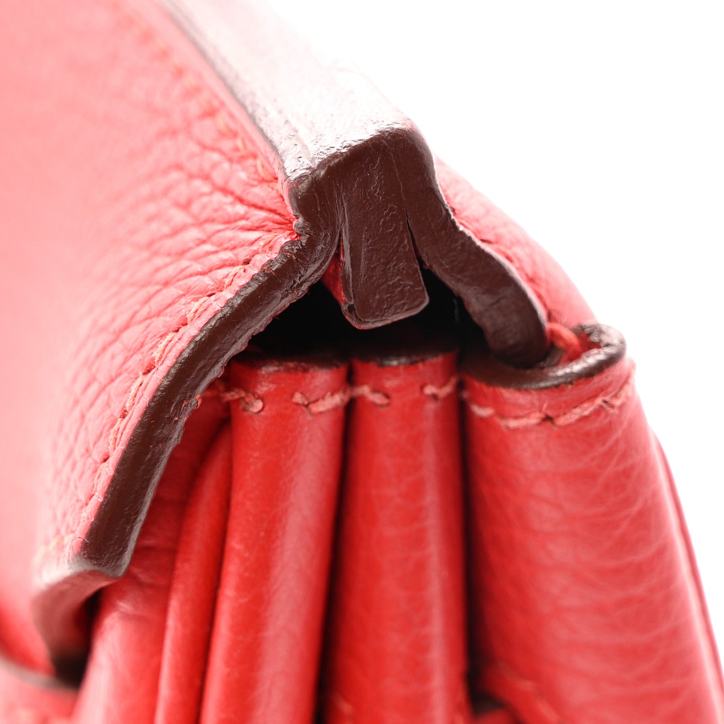 Taurillon Clemence Birkin 30 Rouge Tomate