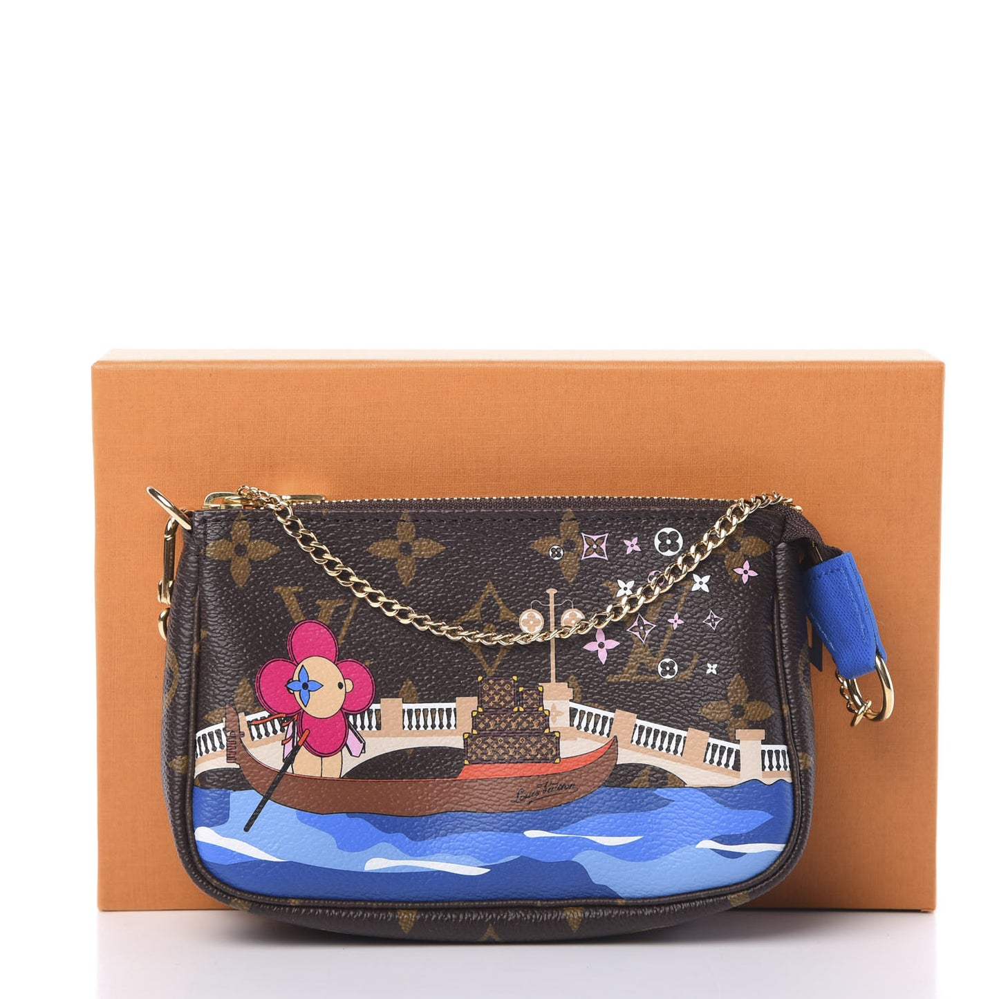 Monogram 2019 Christmas Animation Mini Venice Pochette Accessories Blue