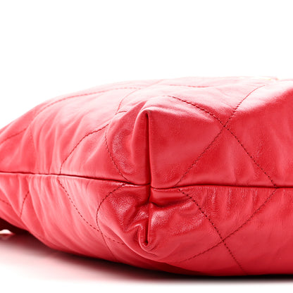 Chanel Shiny Calfskin Quilted Small Chanel 22 Red 11 of 12