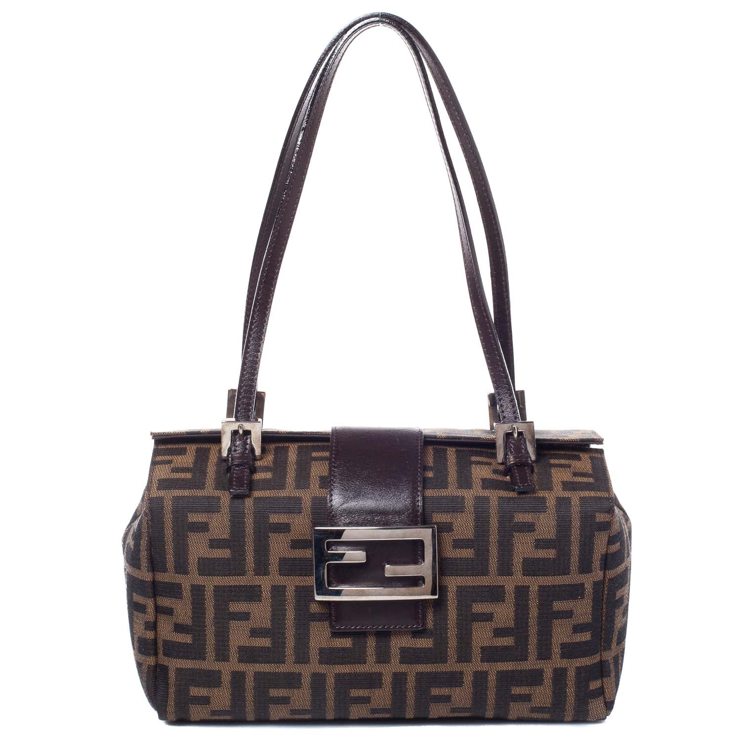 Fendi Zucca Small Handbag Tobacco 1 of 9