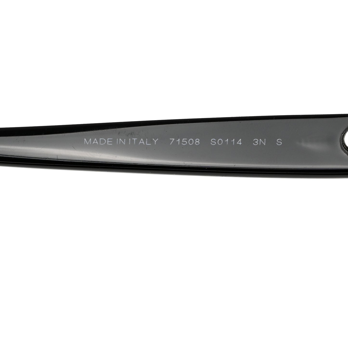 Acetate Pearl Oval Sunglasses S0114 Black