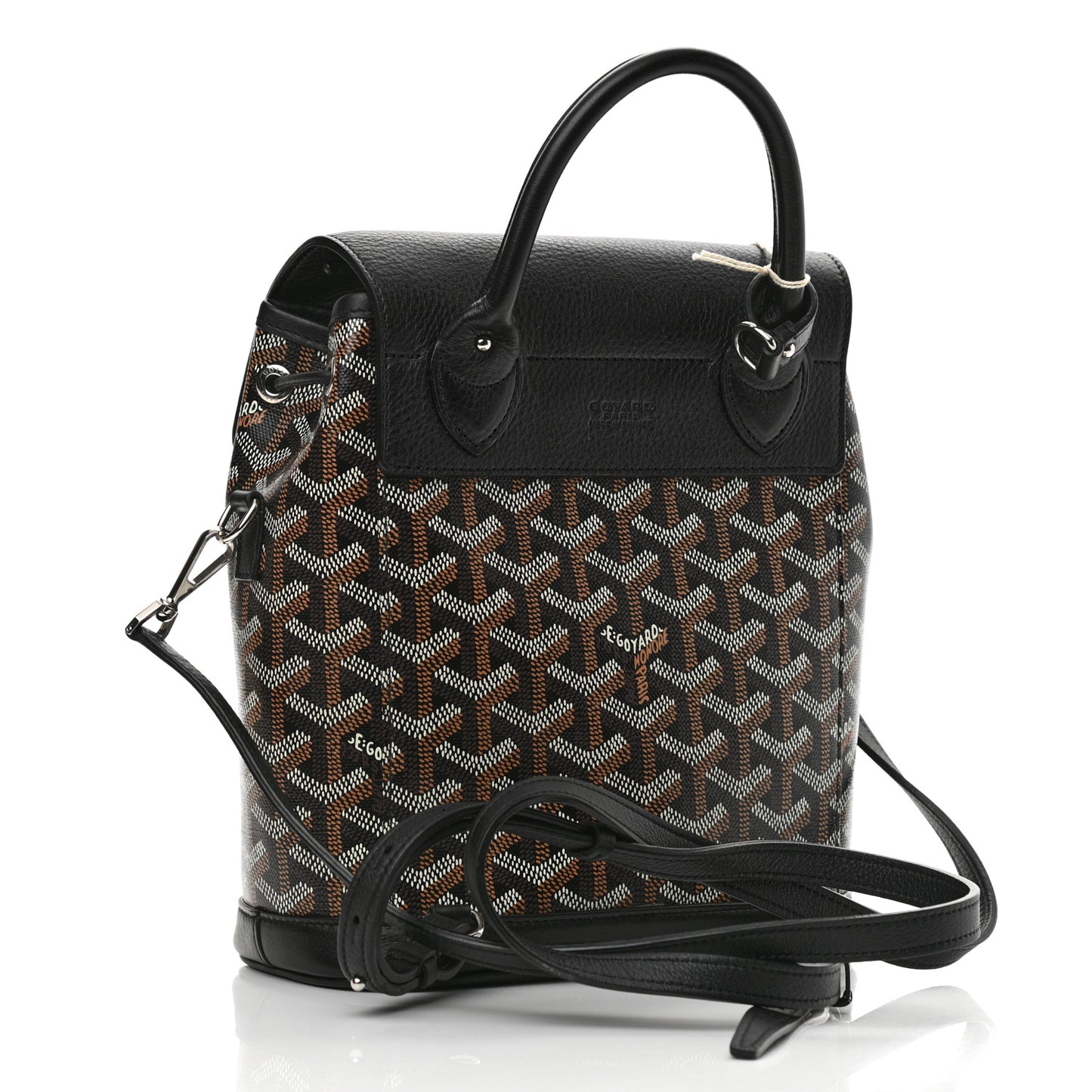 Goyardine Calfskin Mini Alpin Backpack Black