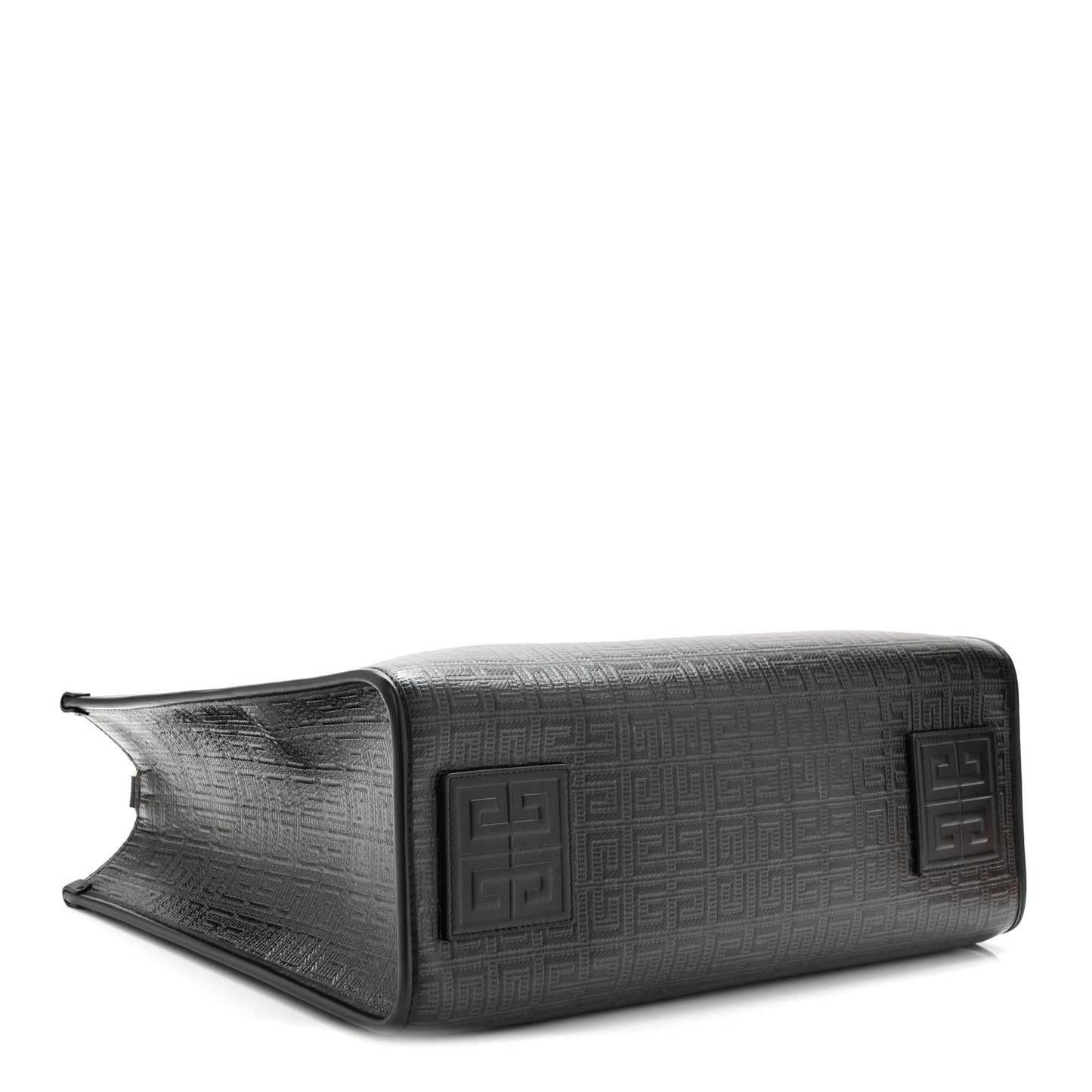 4G Coated Canvas Logo Medium G Tote Black