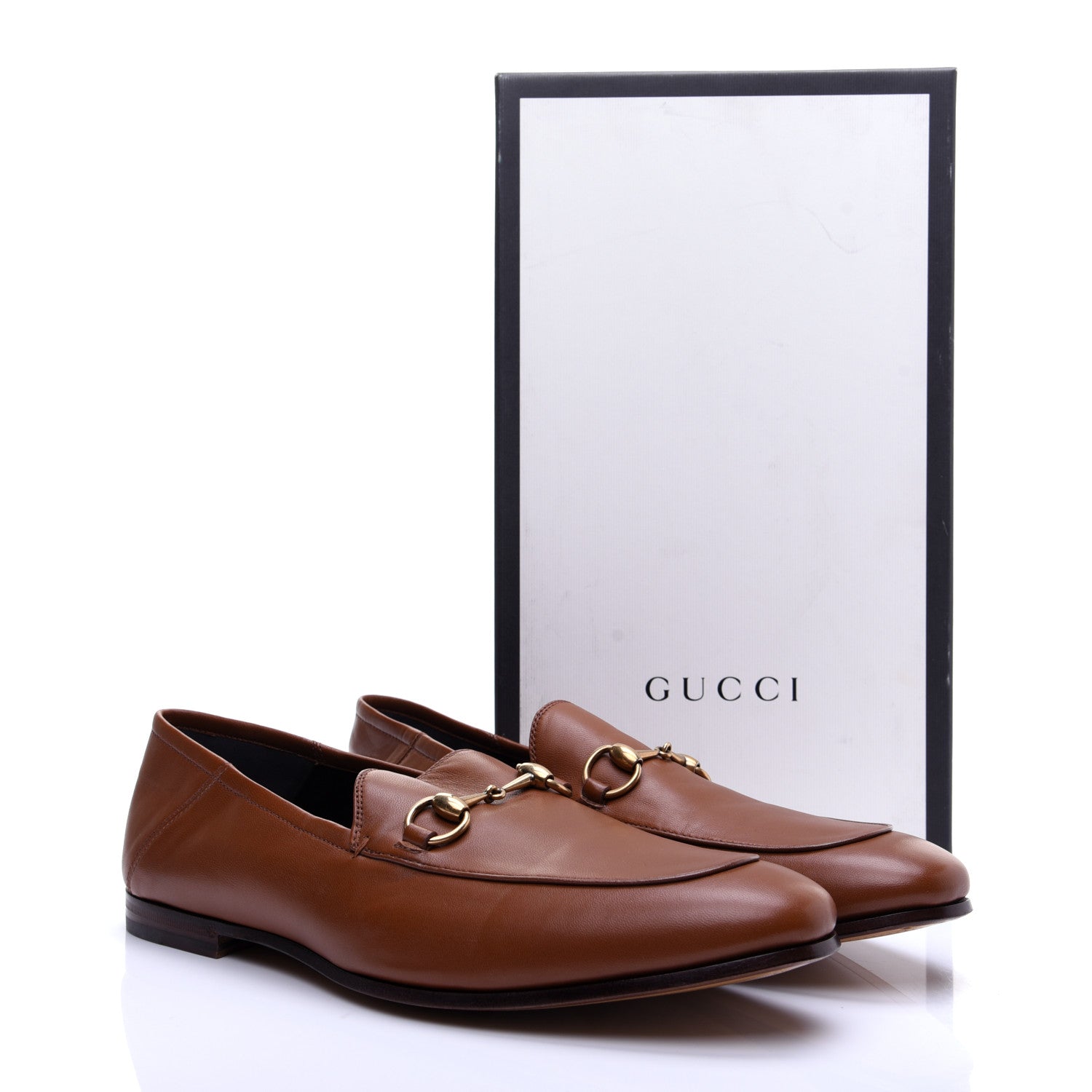Gucci Lambskin Mens Brixton Horsebit Loafers 10 Brown 12 of 12
