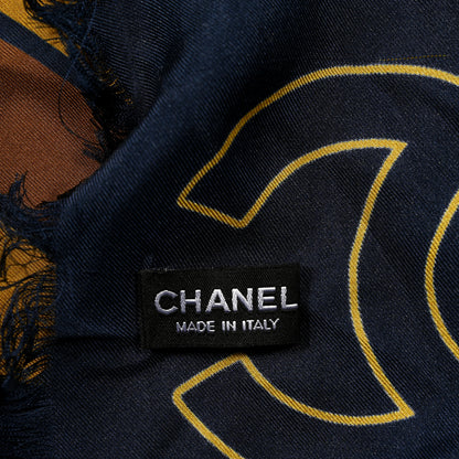 Chanel Silk CC Logo Stole Multicolor 2 of 3