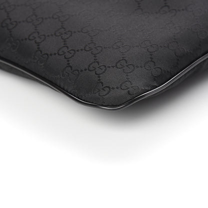 Gucci Nylon Monogram Small Flat Messenger Bag Black 8 of 9
