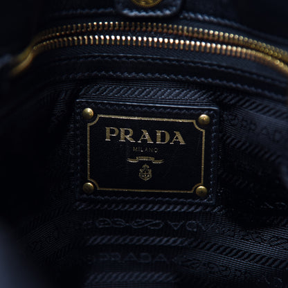 Prada Tessuto Nylon Jacquard Logo Tote Black 8 of 11