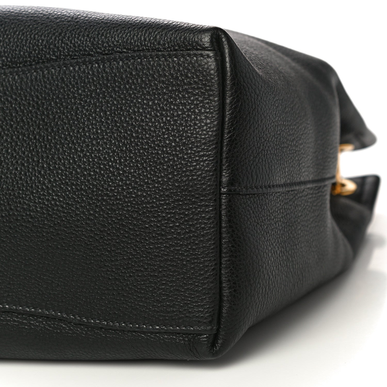 Prada Vitello Phenix Embossed Logo Hobo Black 9 of 9