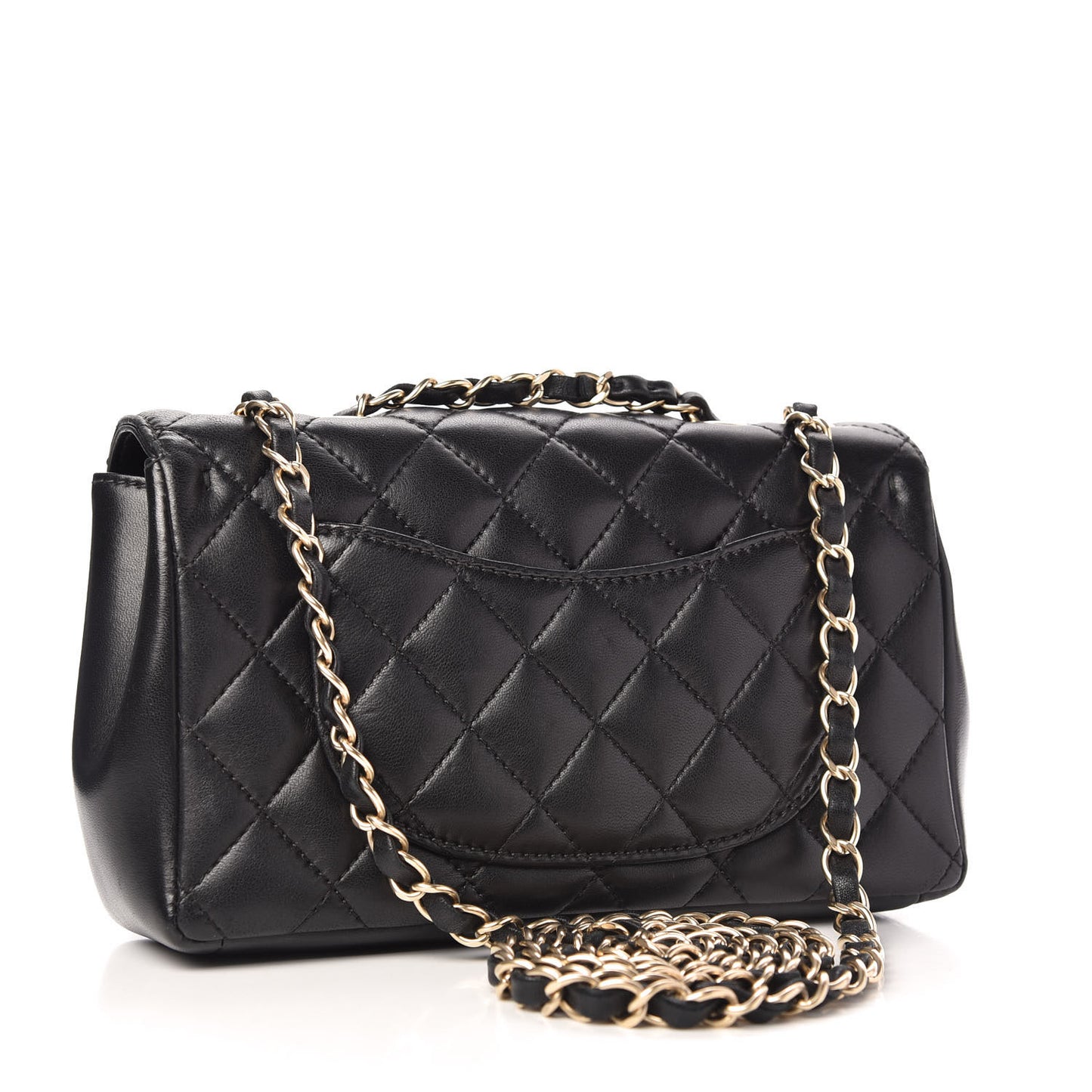 Lambskin Quilted Mini Mademoiselle Chic Flap Black
