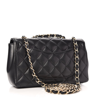 Chanel Lambskin Quilted Mini Mademoiselle Chic Flap Black 3 of 11